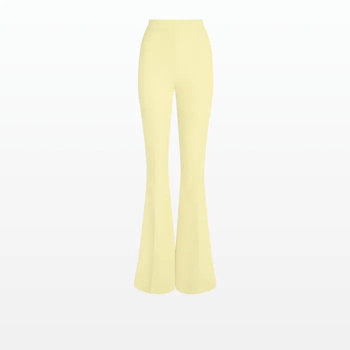 Halluana Pale Yellow Trousers Women Safiyaa Trousers