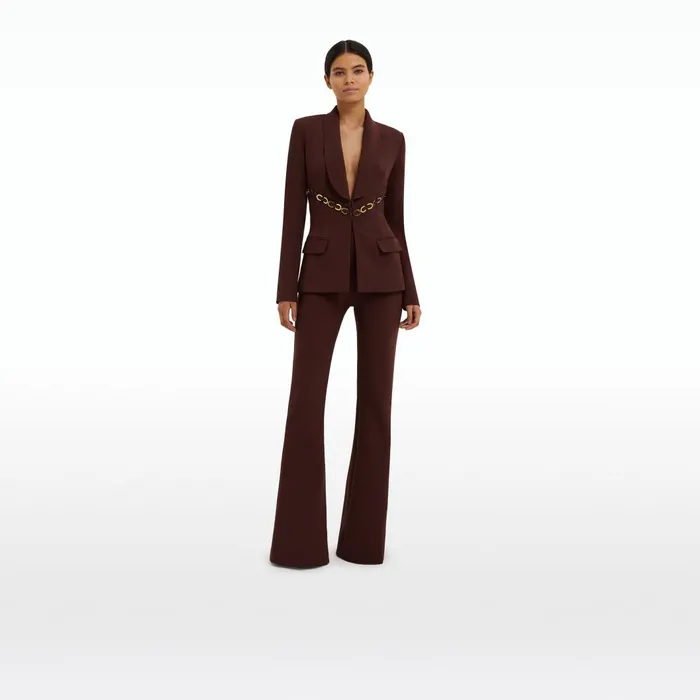 Halluana Pecan Brown Trousers Women Safiyaa Trousers