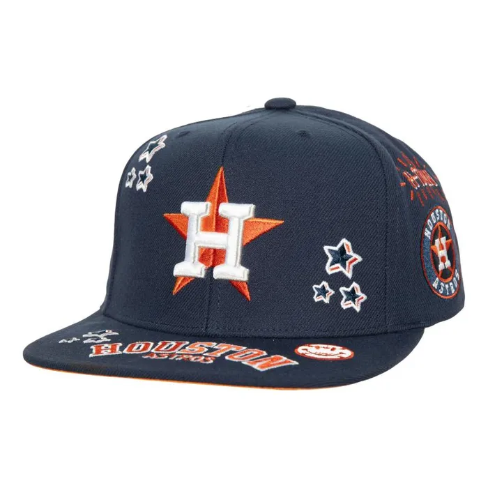 Hats and Headwear Men Mitchell and Ness All Out Snapback Houston Astros
