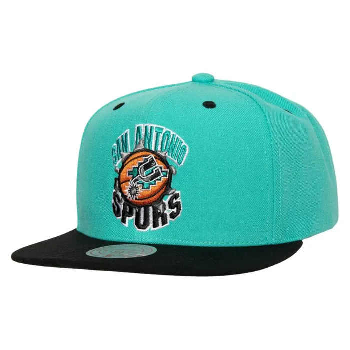 Hats and Headwear Men Mitchell and Ness Breakthrough Snapback HWC San Antonio Spurs