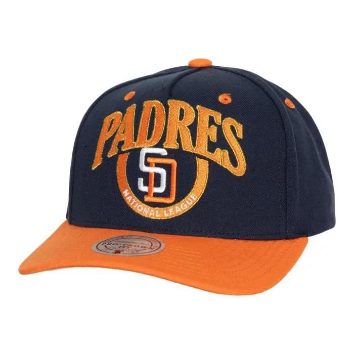 Hats and Headwear Men Mitchell and Ness Crown Jewels Pro Snapback Coop San Diego Padres