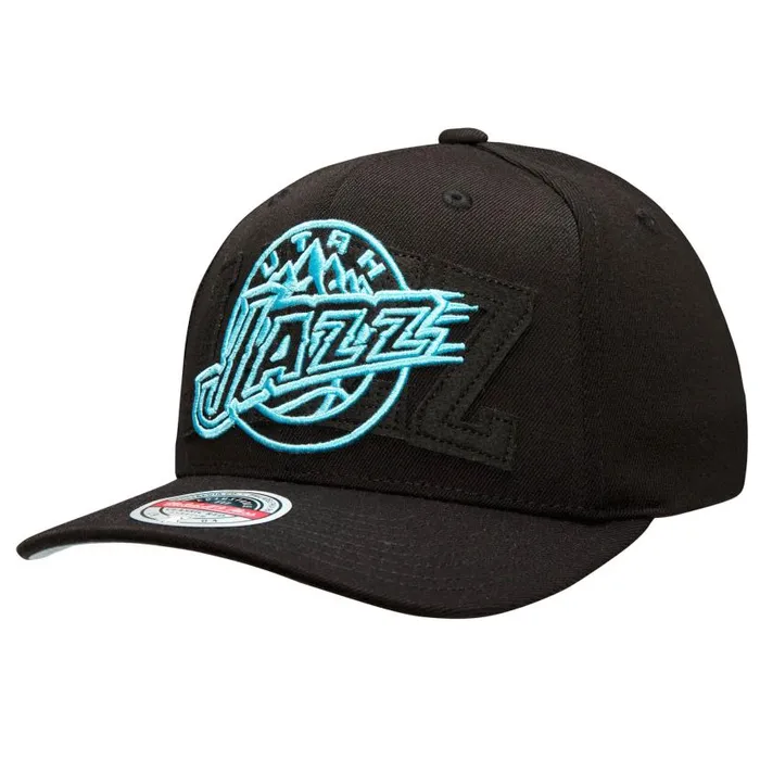 Hats and Headwear Men Mitchell and Ness Double Triple Classic Red Snapback HWC Utah Jazz