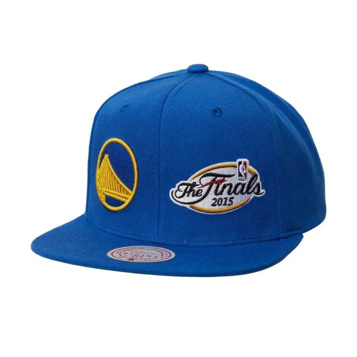 Hats and Headwear Men Mitchell and Ness Dual Whammy Snapback Golden State Warriors