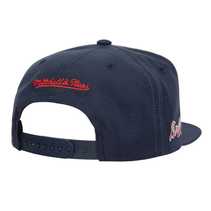Hats and Headwear Men Mitchell and Ness Full Frontal Snapback Atlanta Braves Hats and Headwear Men Mitchell and Ness Full Frontal Snapback Atlanta Braves