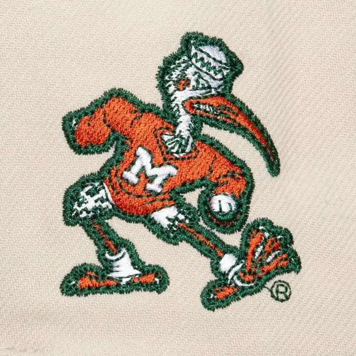 Hats and Headwear Men Mitchell and Ness Just Don Cream Snapback University Of Miami Hats and Headwear Men Mitchell and Ness Just Don Cream Snapback University Of Miami