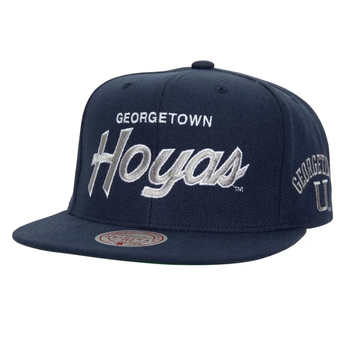 Hats and Headwear Men Mitchell and Ness Just Don Team Snapback V Georgetown University
