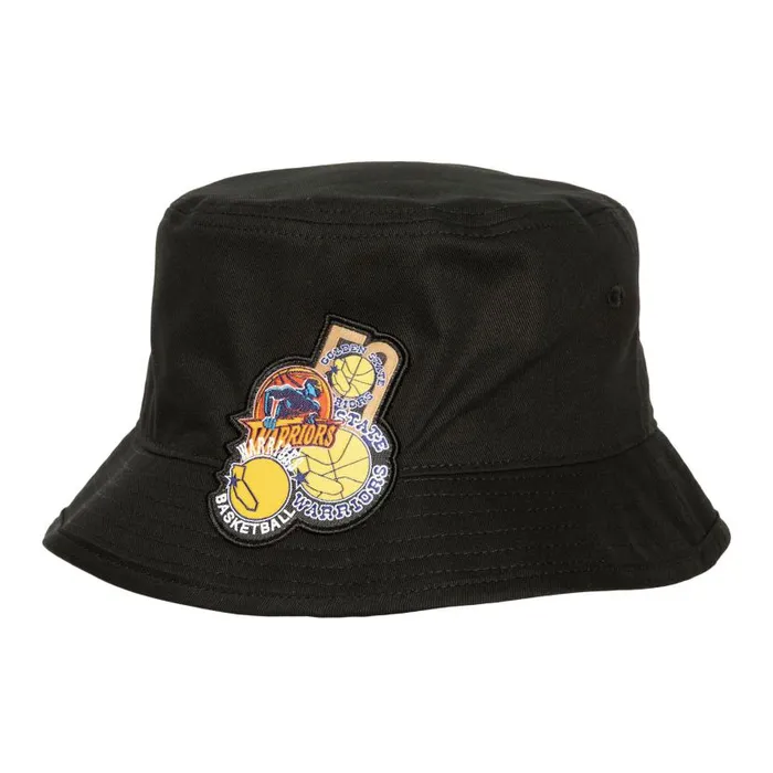 Hats and Headwear Men Mitchell and Ness Logolap Bucket HWC Golden State Warriors