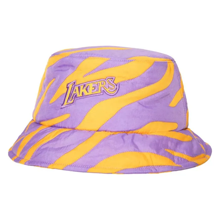 Hats and Headwear Men Mitchell and Ness MandN X Melody Ehsani Quilted Bucket Los Angeles Lakers Hats and Headwear Men Mitchell and Ness MandN X Melody Ehsani Quilted Bucket Los Angeles Lakers