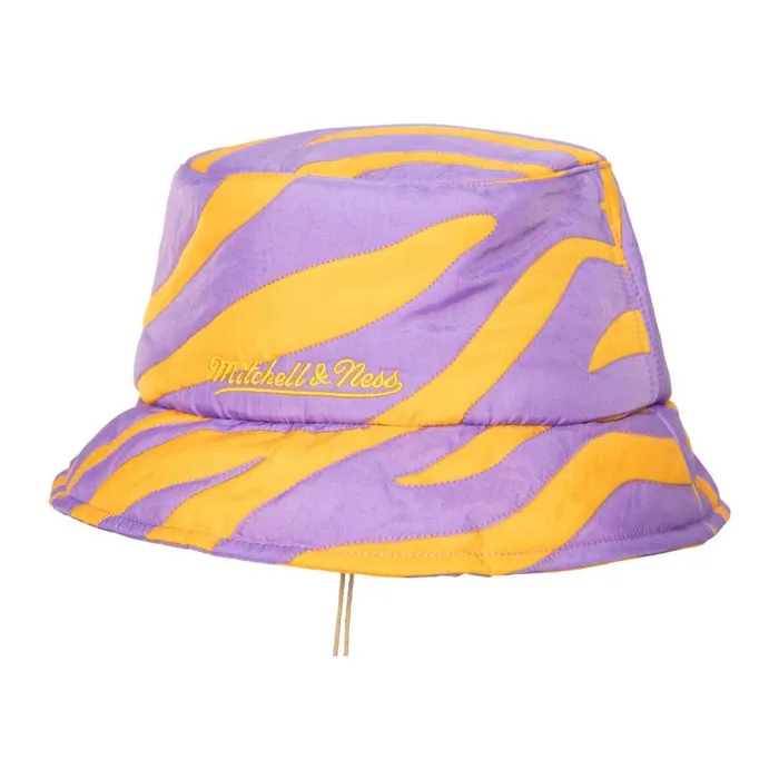 Hats and Headwear Men Mitchell and Ness MandN X Melody Ehsani Quilted Bucket Los Angeles Lakers Hats and Headwear Men Mitchell and Ness MandN X Melody Ehsani Quilted Bucket Los Angeles Lakers