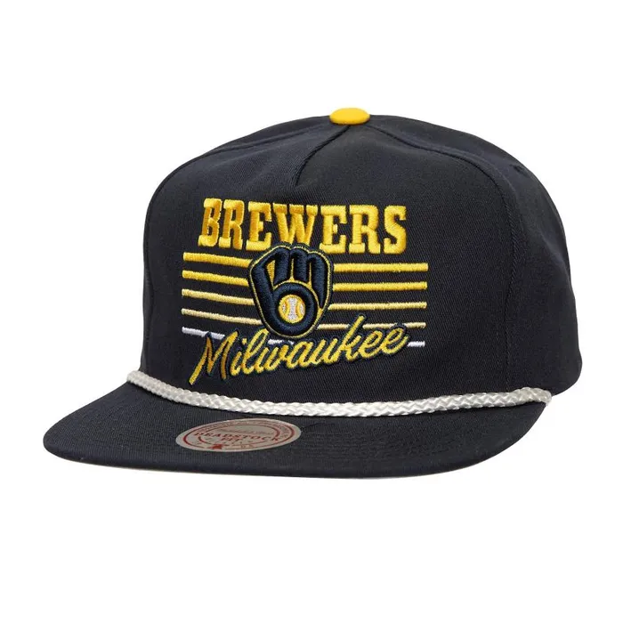Hats and Headwear Men Mitchell and Ness Radiant Lines Deadstock Snapback Milwaukee Brewers Hats and Headwear Men Mitchell and Ness Radiant Lines Deadstock Snapback Milwaukee Brewers