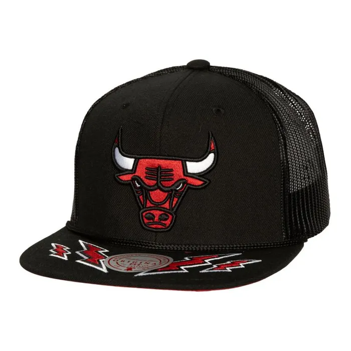 Hats and Headwear Men Mitchell and Ness Recharge Trucker Chicago Bulls