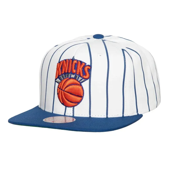 Hats and Headwear Men Mitchell and Ness Retro Pinstripe Snapback HWC New York Knicks