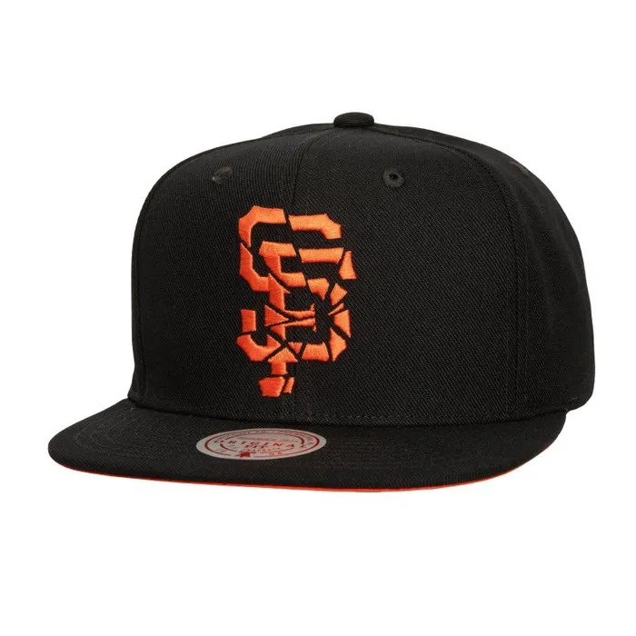Hats and Headwear Men Mitchell and Ness Shattered Snapback San Francisco Giants