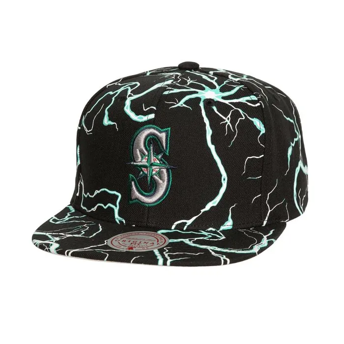 Hats and Headwear Men Mitchell and Ness Storm Season Snapback Coop Seattle Mariners