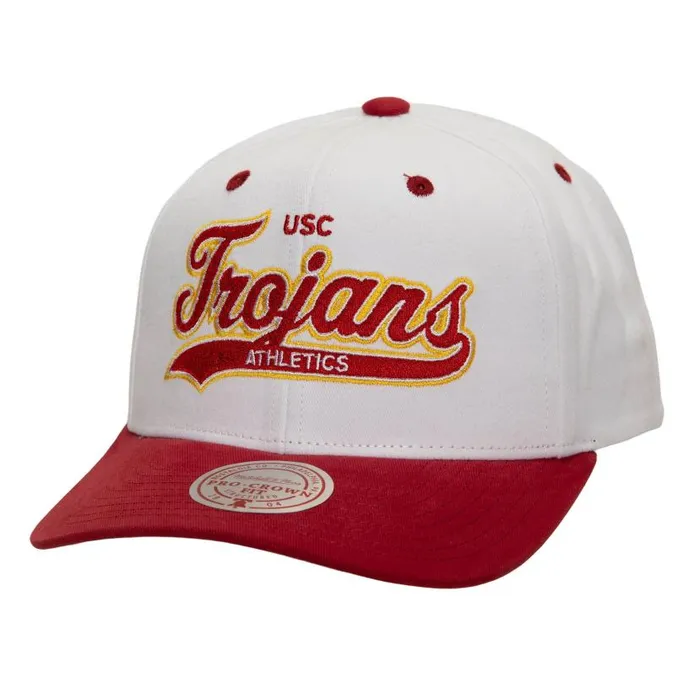 Hats and Headwear Men Mitchell and Ness Tail Sweep Pro Snapback USC
