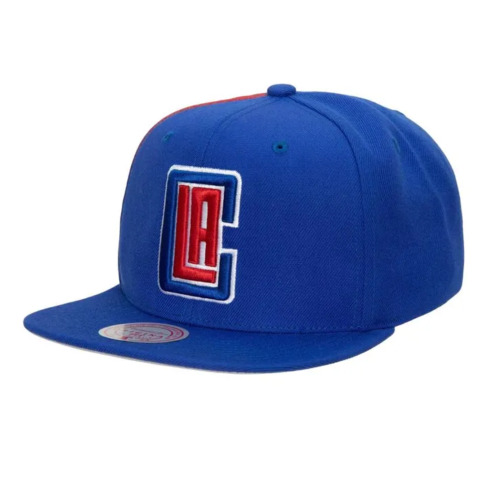 Hats and Headwear Men Mitchell and Ness Tapestry Snapback Los Angeles Clippers