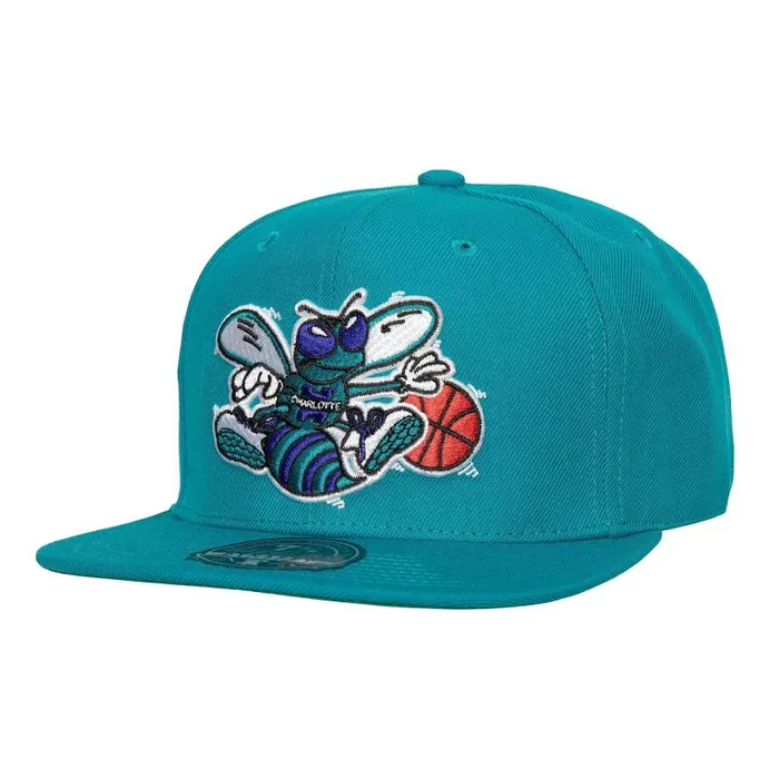 Hats and Headwear Men Mitchell and Ness Team Ground 20 Fitted Hat HWC Charlotte Hornets Hats and Headwear Men Mitchell and Ness Team Ground 20 Fitted Hat HWC Charlotte Hornets