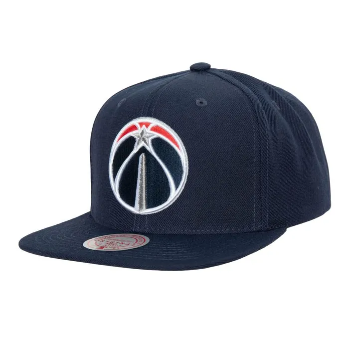 Hats and Headwear Men Mitchell and Ness Team Ground 20 Snapback Washington Wizards