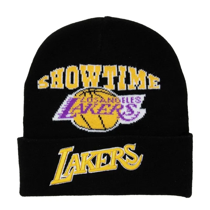 Hats and Headwear Men Mitchell and Ness Team Origins Knit HWC Los Angeles Lakers