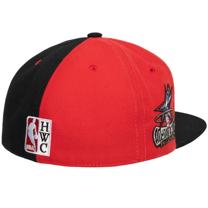 Hats and Headwear Men Mitchell and Ness Tri Cycle Fitted Hat Philadelphia 76ers Hats and Headwear Men Mitchell and Ness Tri Cycle Fitted Hat Philadelphia 76ers