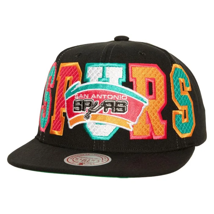 Hats and Headwear Men Mitchell and Ness Varsity Bust Snapback HWC San Antonio Spurs