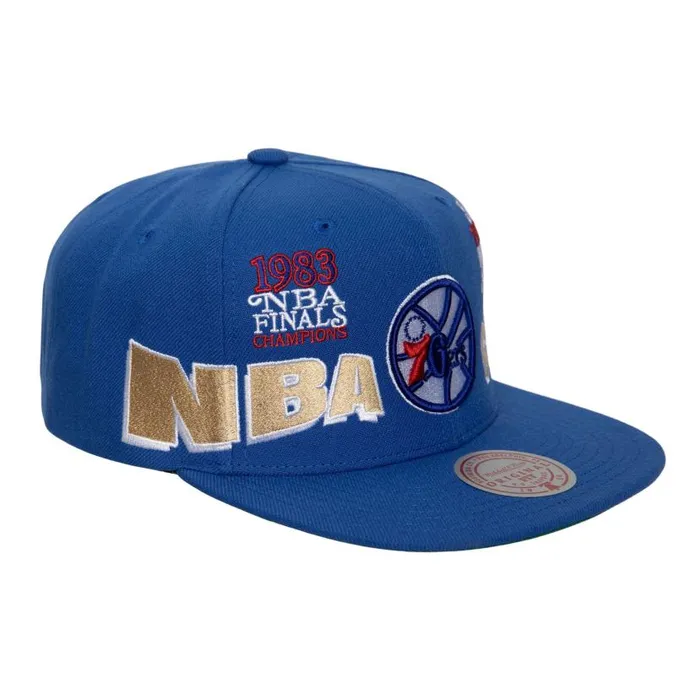 Hats and Headwear Men Mitchell and Ness World Champs Snapback HWC Philadelphia 76ers Hats and Headwear Men Mitchell and Ness World Champs Snapback HWC Philadelphia 76ers