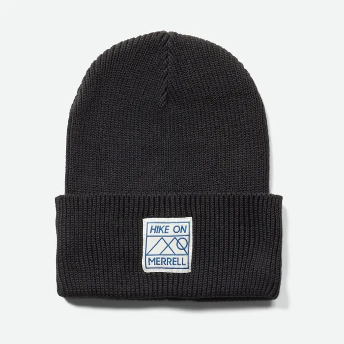 Hats Men Merrell Hike On Patch Beanie Black