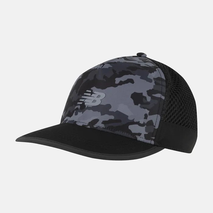 Hats MenWomen Newbalance Speed Run Trucker Black Camo