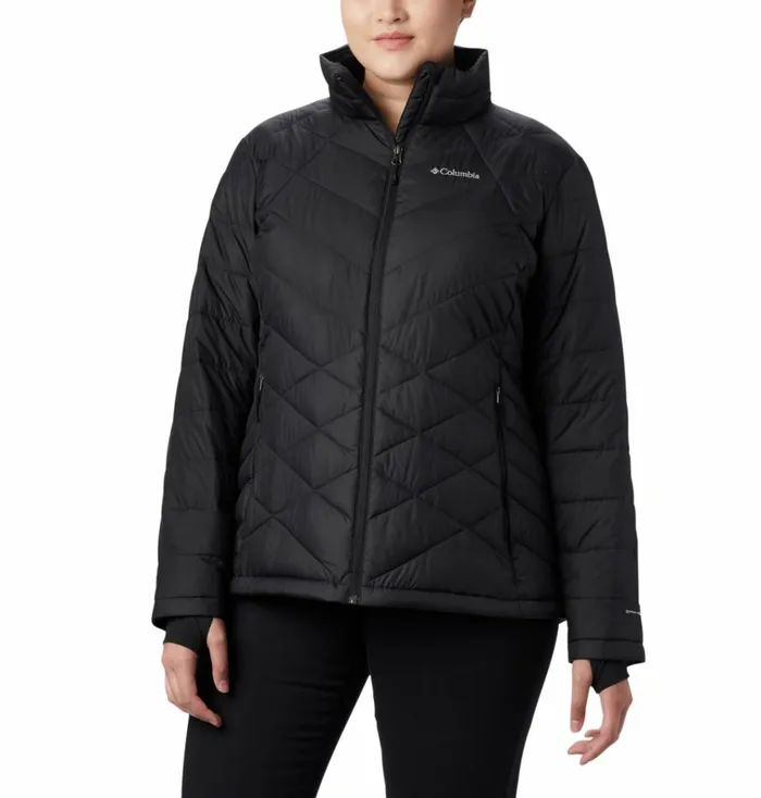 Heavenly Jacket 8211 Plus Size Black Womens Columbia Sportswear Insulated and Down