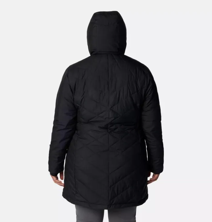 Heavenly Long Hooded Jacket 8211 Plus Size Black Womens Columbia Sportswear Insulated and Down Heavenly Long Hooded Jacket 8211 Plus Size Black Womens Columbia Sportswear Insulated and Down