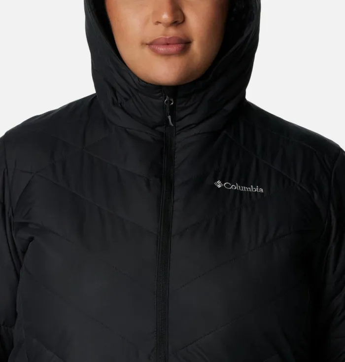 Heavenly Long Hooded Jacket 8211 Plus Size Black Womens Columbia Sportswear Insulated and Down Heavenly Long Hooded Jacket 8211 Plus Size Black Womens Columbia Sportswear Insulated and Down