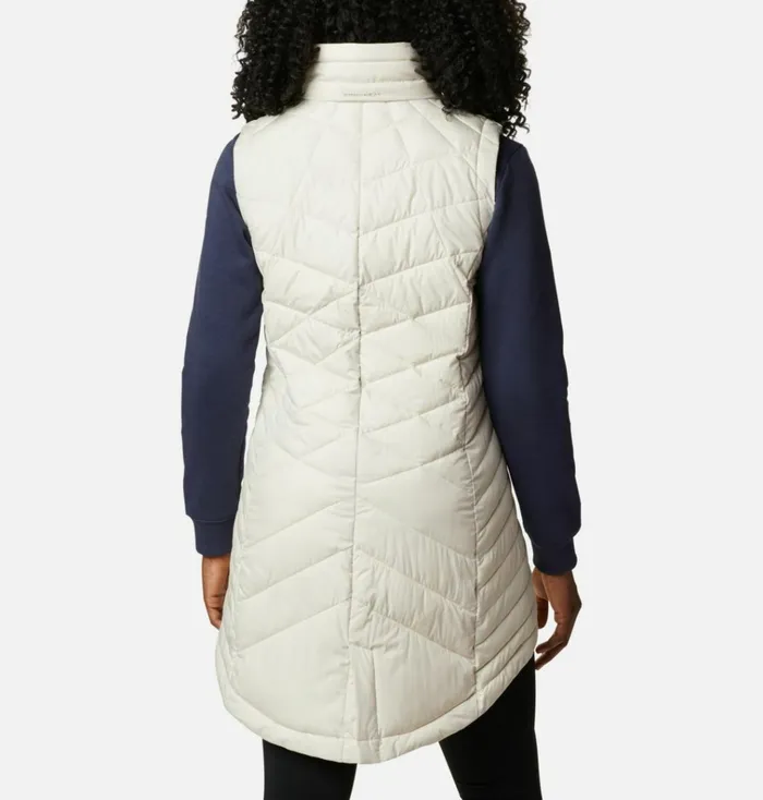 Heavenly Long Vest Chalk Womens Columbia Sportswear Vests