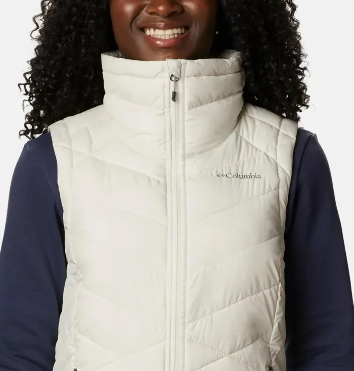 Heavenly Long Vest Chalk Womens Columbia Sportswear Vests