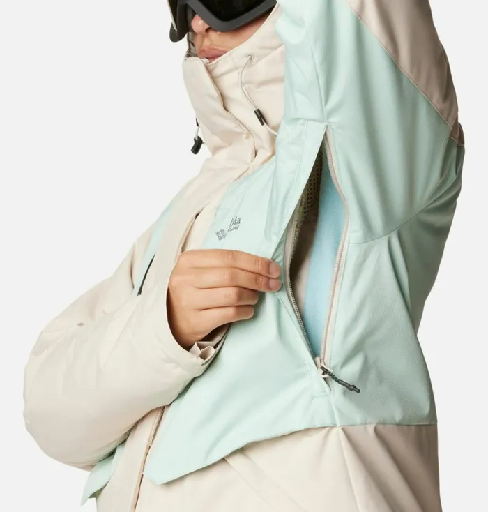 Highland Summit Jacket Dark Stone Aqua Haze Womens Columbia Sportswear Insulated and Down Highland Summit Jacket Dark Stone Aqua Haze Womens Columbia Sportswear Insulated and Down