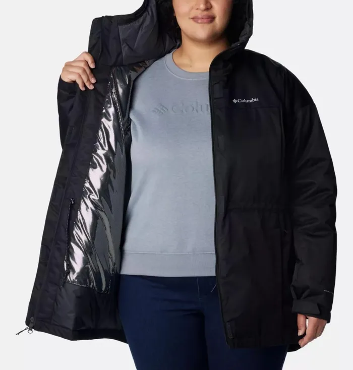 Hikebound Long Insulated Jacket 8211 Plus Size Black Womens Columbia Sportswear Insulated and Down Hikebound Long Insulated Jacket 8211 Plus Size Black Womens Columbia Sportswear Insulated and Down