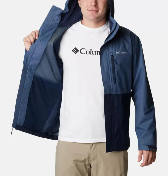 Hikebound Rain Jacket 8211 Tall Dark Mountain Collegiate Navy Mens Columbia Sportswear Rain Hikebound Rain Jacket 8211 Tall Dark Mountain Collegiate Navy Mens Columbia Sportswear Rain