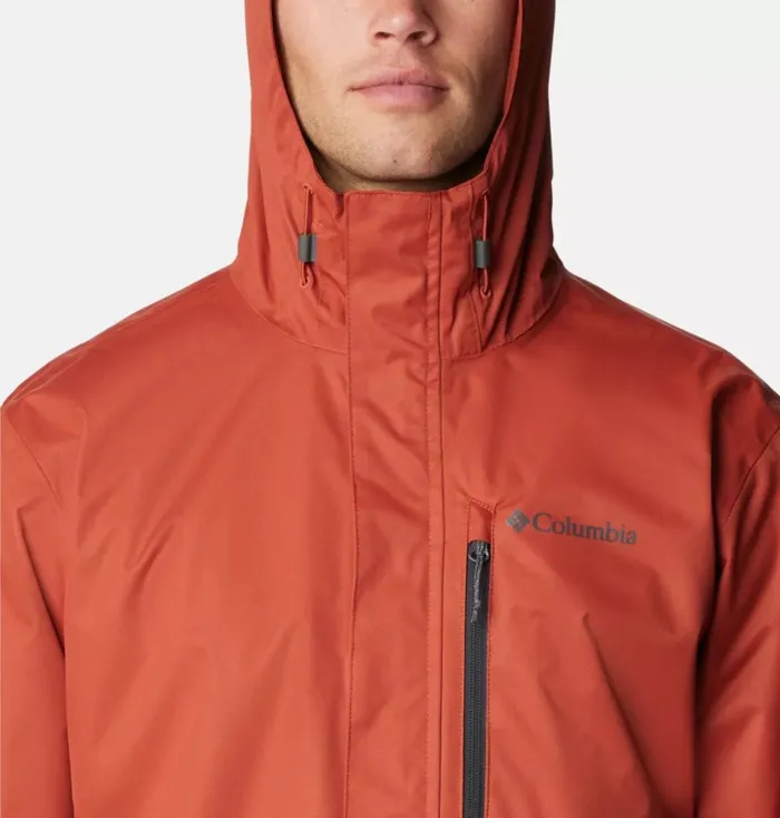 Hikebound Rain Jacket Warp Red Mens Columbia Sportswear Rain