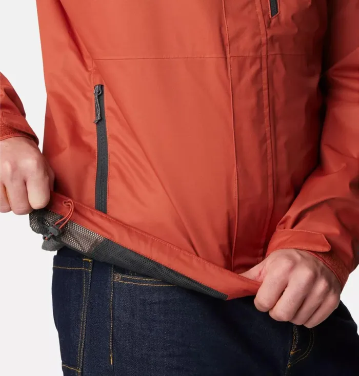 Hikebound Rain Jacket Warp Red Mens Columbia Sportswear Rain
