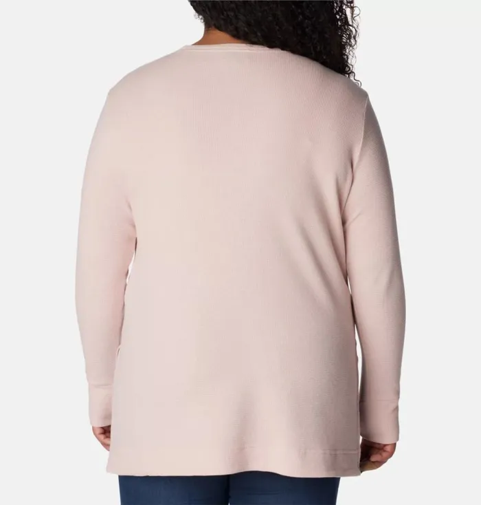 Holly Hideaway Waffle Tunic 8211 Plus Size Dusty Pink Womens Columbia Sportswear Long Sleeve Holly Hideaway Waffle Tunic 8211 Plus Size Dusty Pink Womens Columbia Sportswear Long Sleeve
