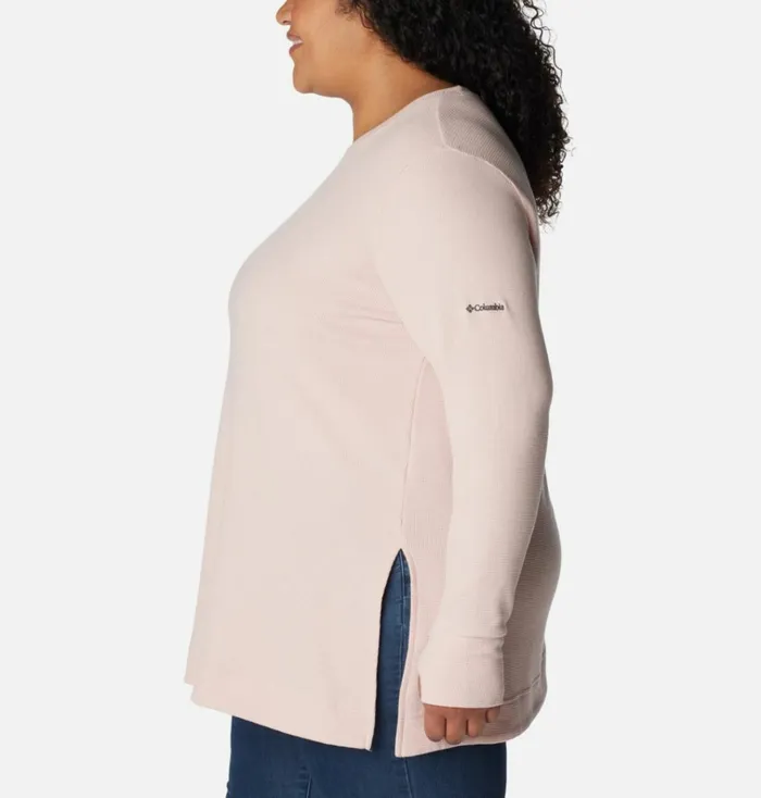 Holly Hideaway Waffle Tunic 8211 Plus Size Dusty Pink Womens Columbia Sportswear Long Sleeve Holly Hideaway Waffle Tunic 8211 Plus Size Dusty Pink Womens Columbia Sportswear Long Sleeve