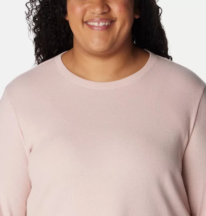 Holly Hideaway Waffle Tunic 8211 Plus Size Dusty Pink Womens Columbia Sportswear Long Sleeve Holly Hideaway Waffle Tunic 8211 Plus Size Dusty Pink Womens Columbia Sportswear Long Sleeve