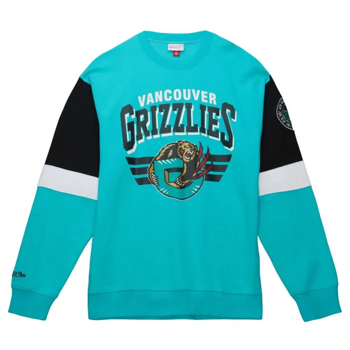 Hoodies and Sweatshirts Men Mitchell and Ness All Over Crew 30 Vancouver Grizzlies