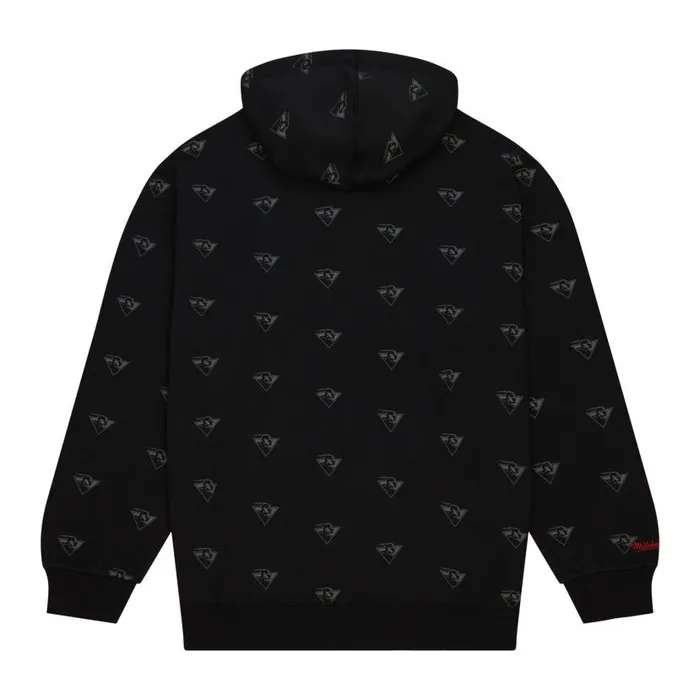 Hoodies and Sweatshirts Men Mitchell and Ness AOP Fleece Hoodie Golden State Warriors Hoodies and Sweatshirts Men Mitchell and Ness AOP Fleece Hoodie Golden State Warriors
