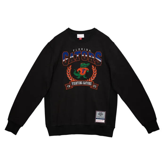 Hoodies and Sweatshirts Men Mitchell and Ness Baseline Crew University Of Florida