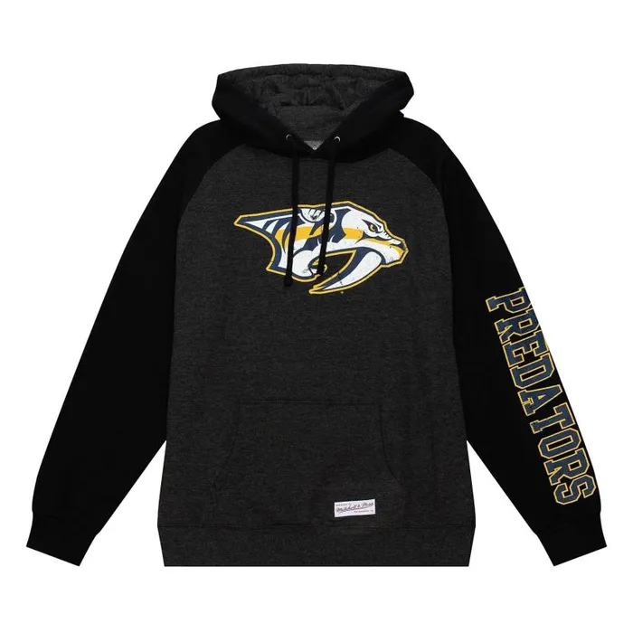 Hoodies and Sweatshirts Men Mitchell and Ness Distressed Logo Hoody Nashville Predators Hoodies and Sweatshirts Men Mitchell and Ness Distressed Logo Hoody Nashville Predators