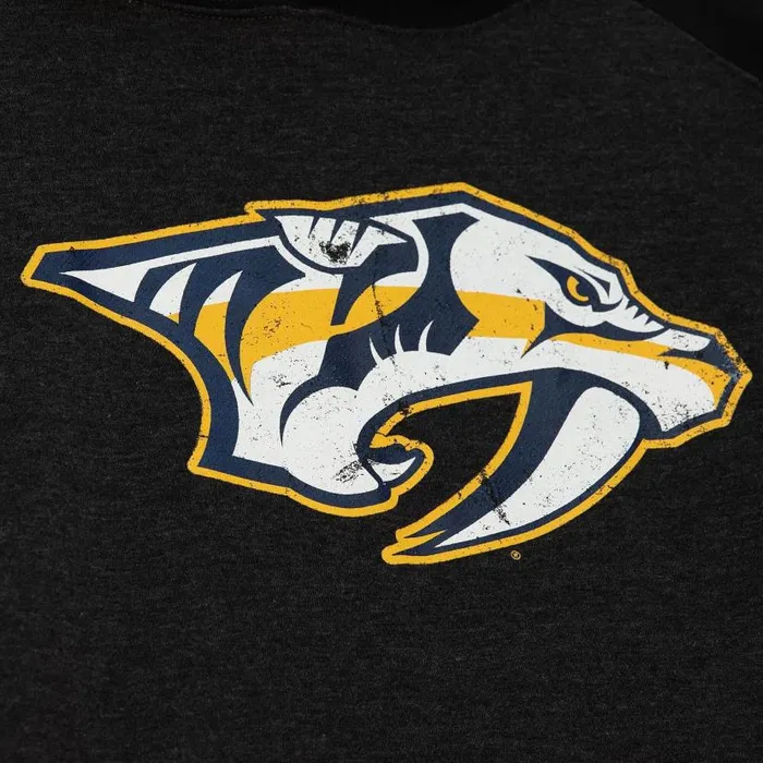 Hoodies and Sweatshirts Men Mitchell and Ness Distressed Logo Hoody Nashville Predators Hoodies and Sweatshirts Men Mitchell and Ness Distressed Logo Hoody Nashville Predators