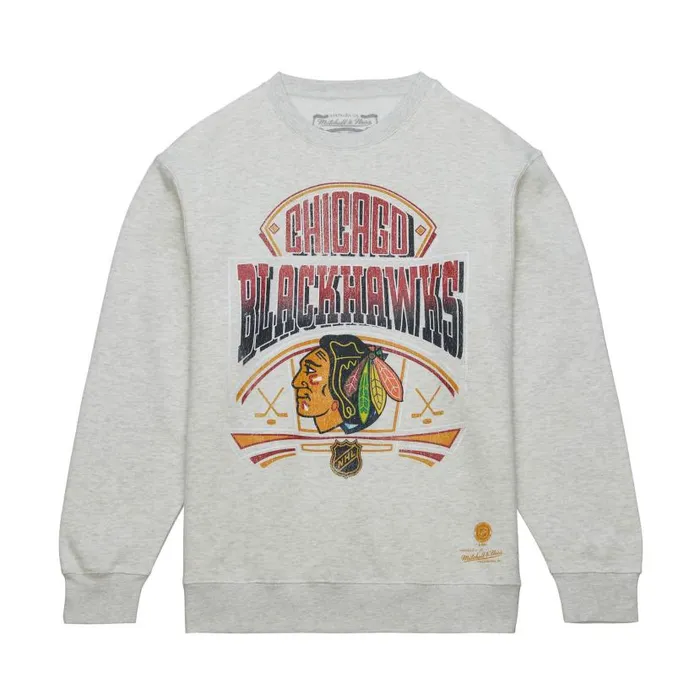 Hoodies and Sweatshirts Men Mitchell and Ness Easy Cool Crewneck Sweatshirt Chicago Blackhawks Hoodies and Sweatshirts Men Mitchell and Ness Easy Cool Crewneck Sweatshirt Chicago Blackhawks