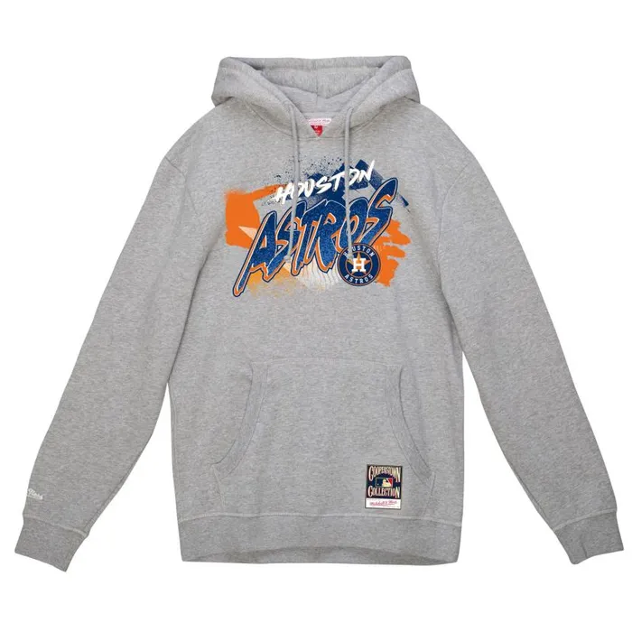 Hoodies and Sweatshirts Men Mitchell and Ness Graff Hoodie Houston Astros