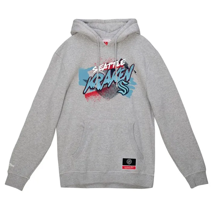 Hoodies and Sweatshirts Men Mitchell and Ness Graff Hoodie Seattle Kraken
