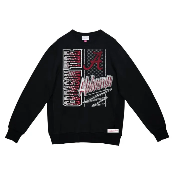 Hoodies and Sweatshirts Men Mitchell and Ness Halftime Crew University Of Alabama